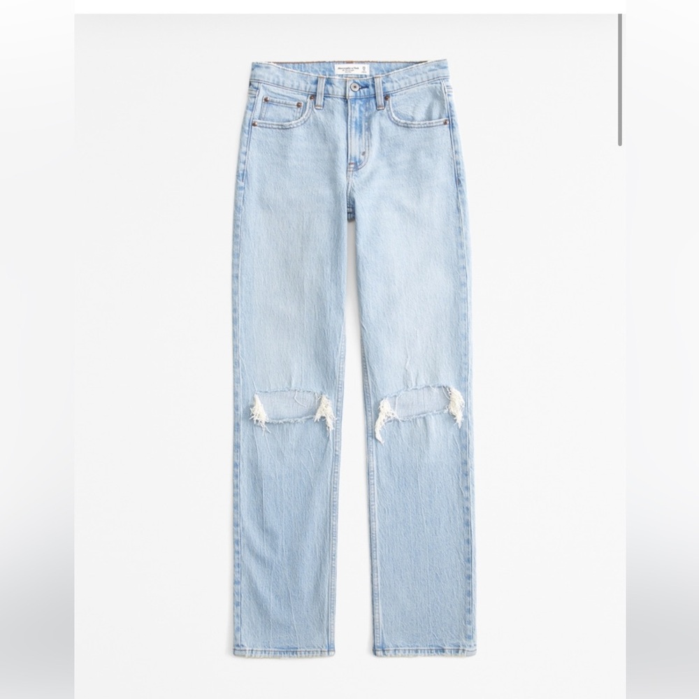 The 90s Straight ultra high rise jeans